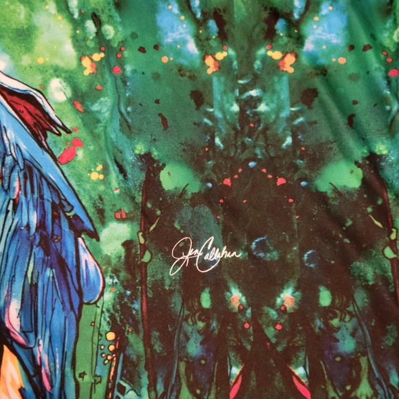 Jen Callahan Unisex T-shirt Size XXL Heron Watercolor Short Sleeve Art to Wear - Picture 3 of 11